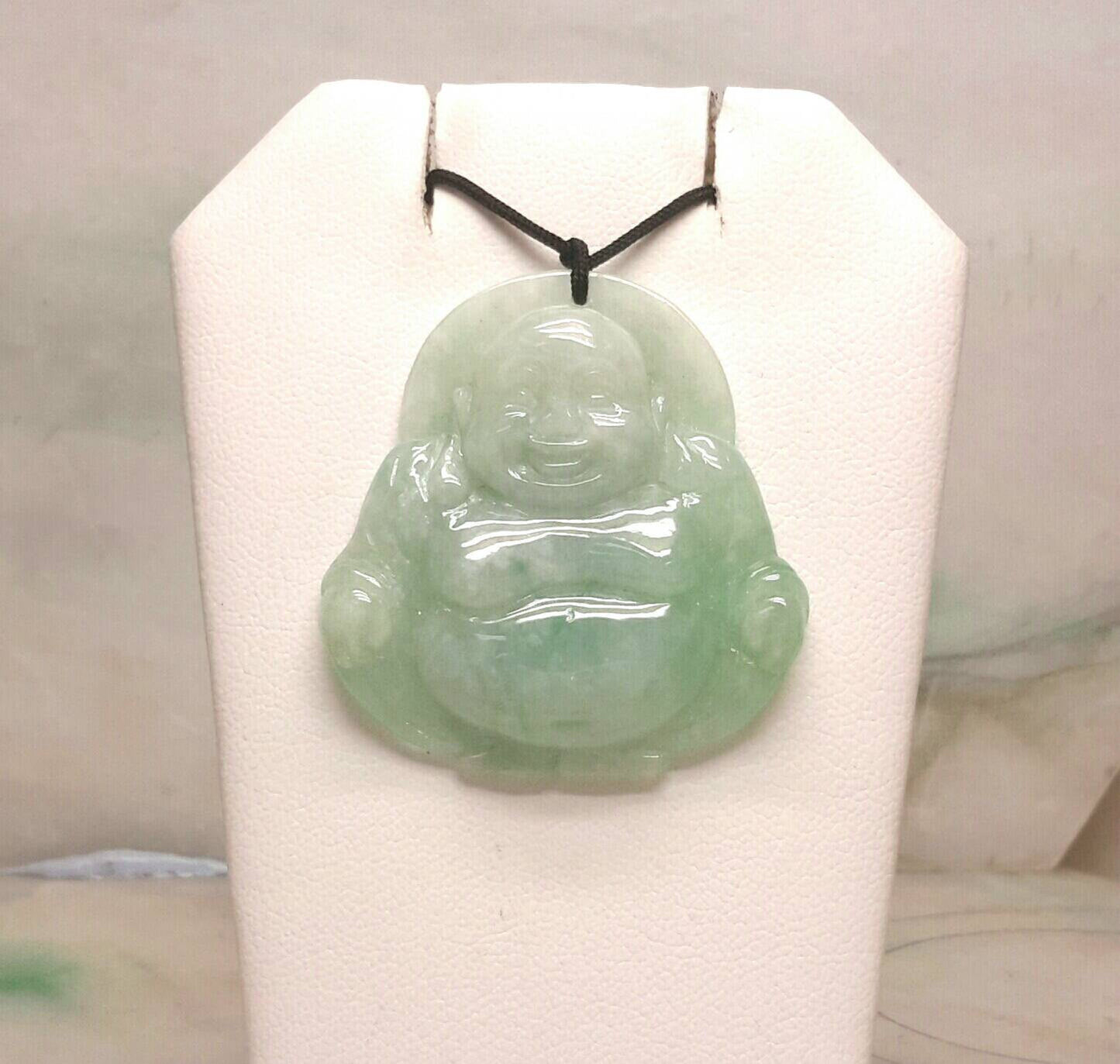 Jade happy Buddha pendant