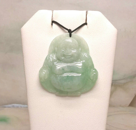 Jade happy Buddha pendant