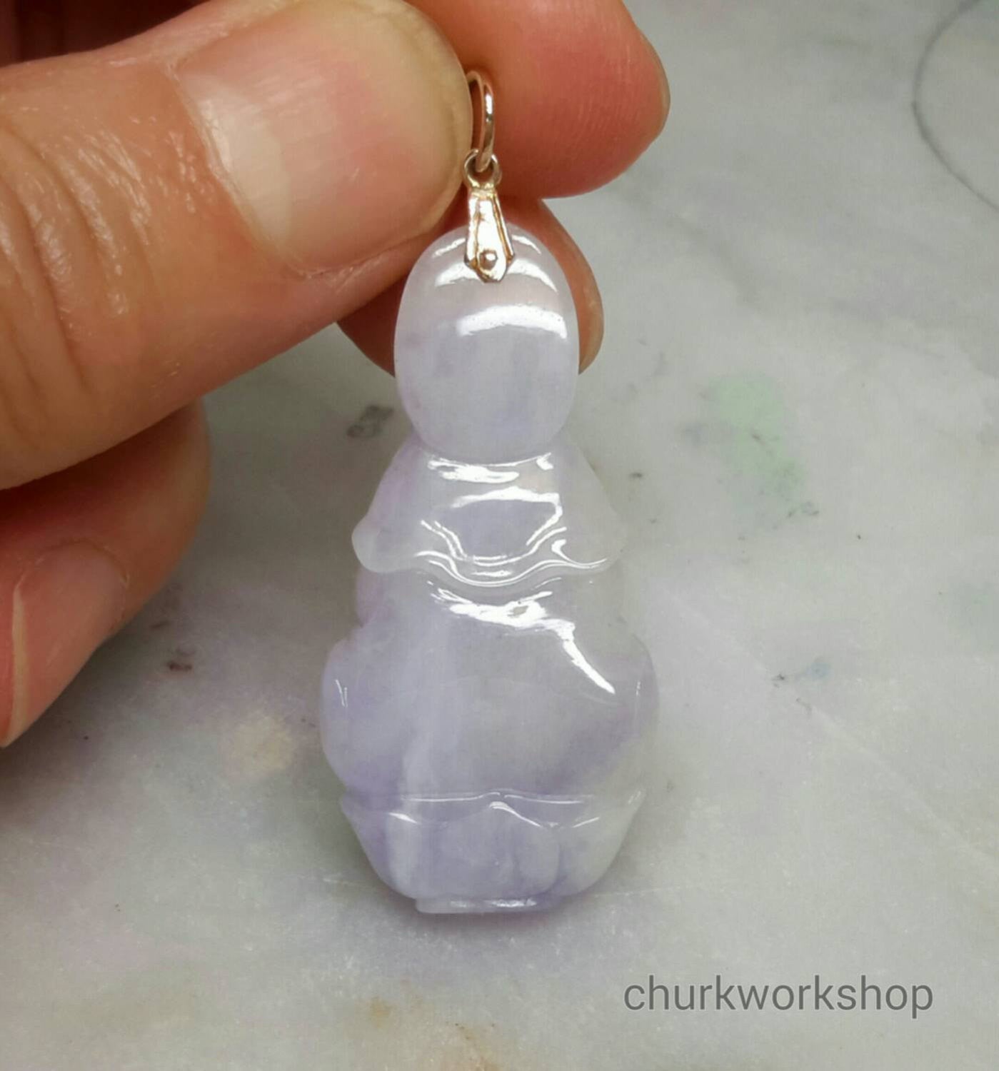 Lavender jade lady Buddha
