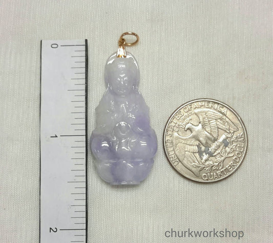 Lavender jade lady Buddha