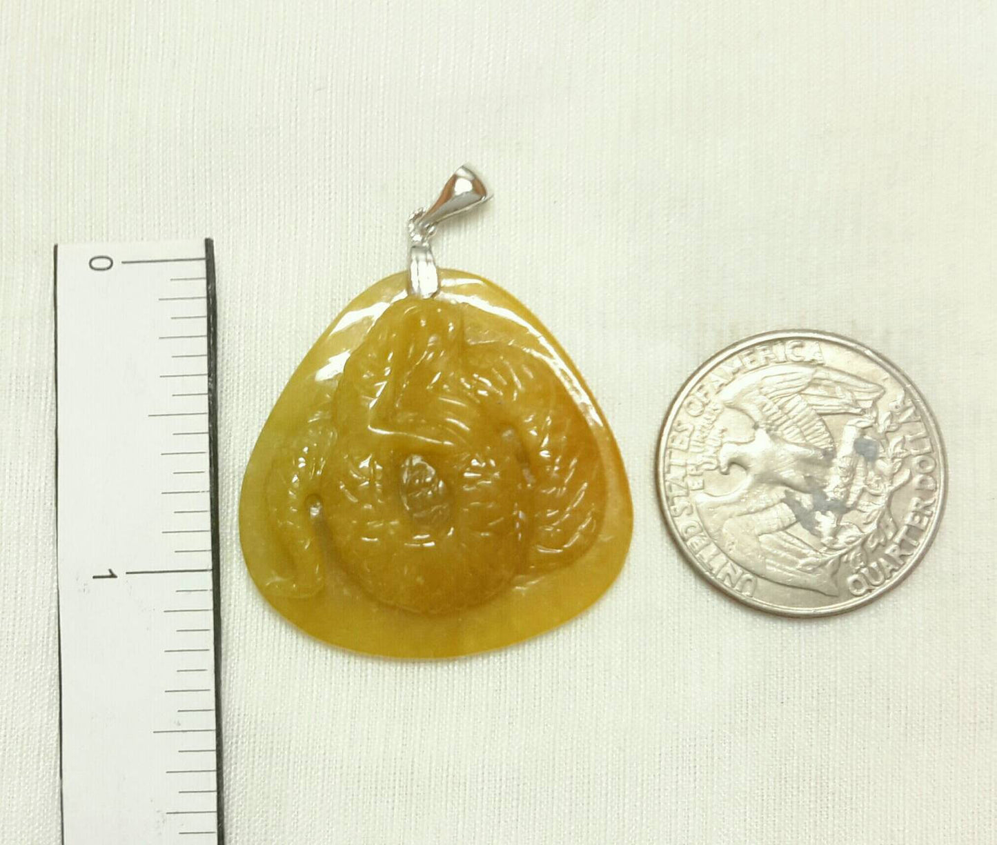 Red jade snake pendant