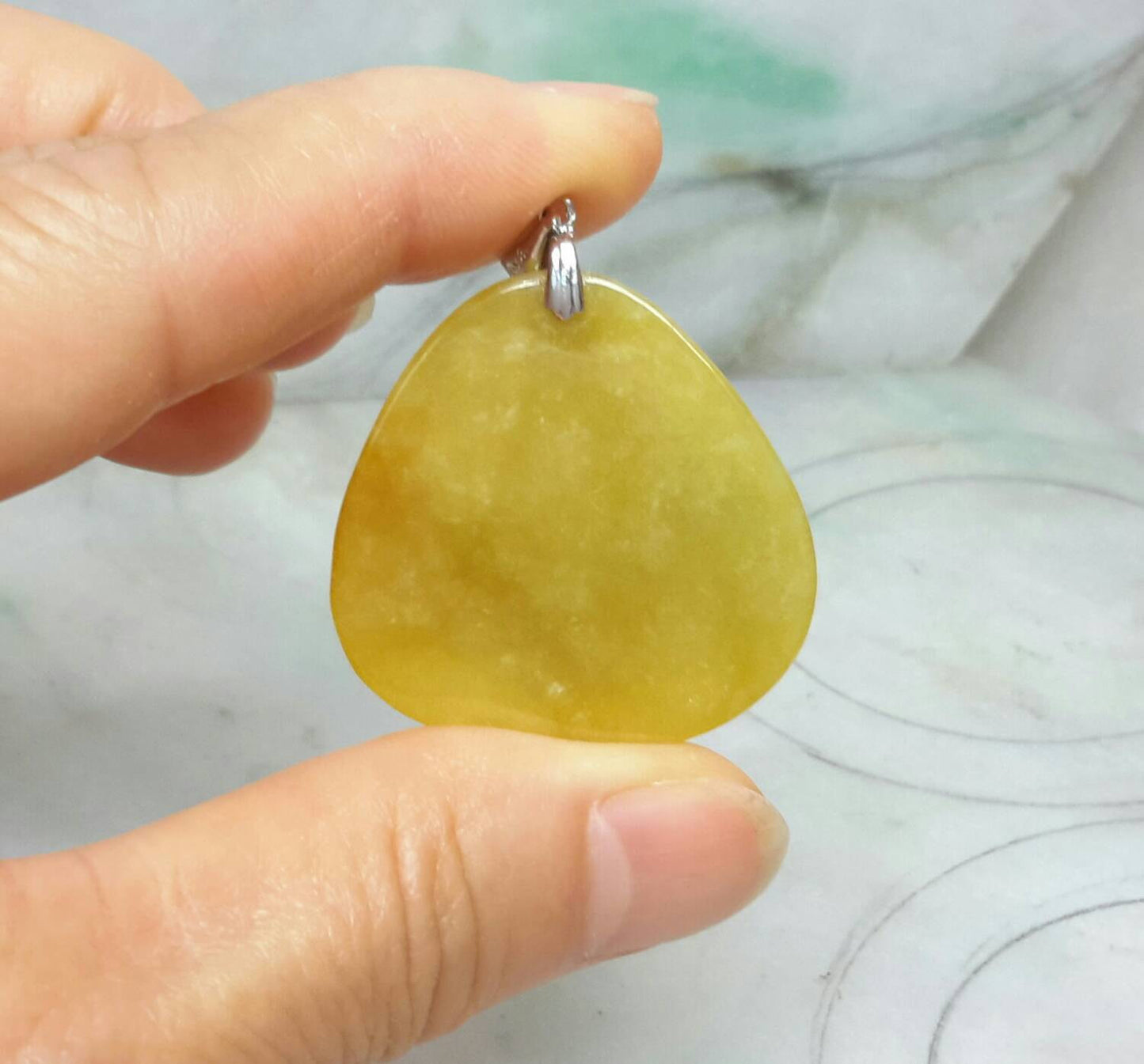 Red jade snake pendant