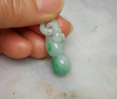 Natural color jade pendant, green jade pendant,